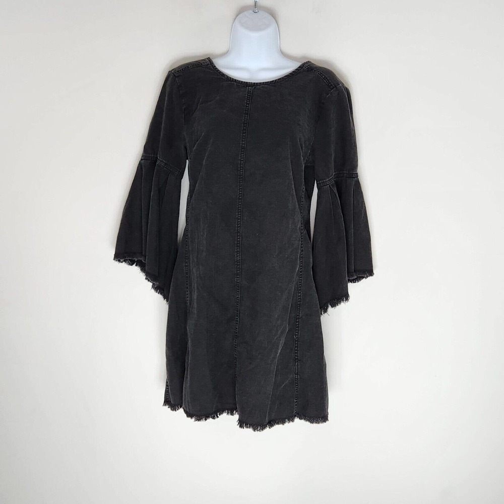 Free People Reckless Life Denim Dress Unlined 100% Cotton Size 2 New With Tags